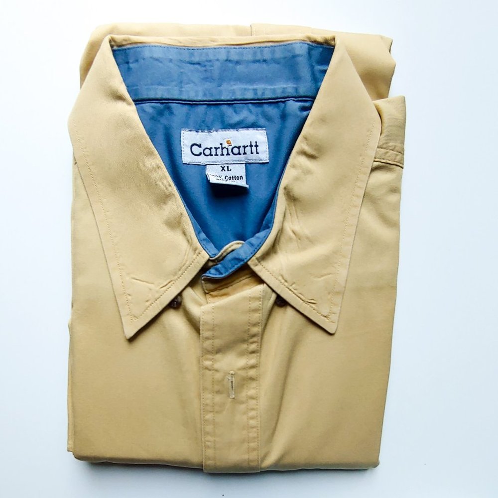 Carhartt Fort Loose Fit Midweight Chambray Short-Sleeve Shirt Men's XL